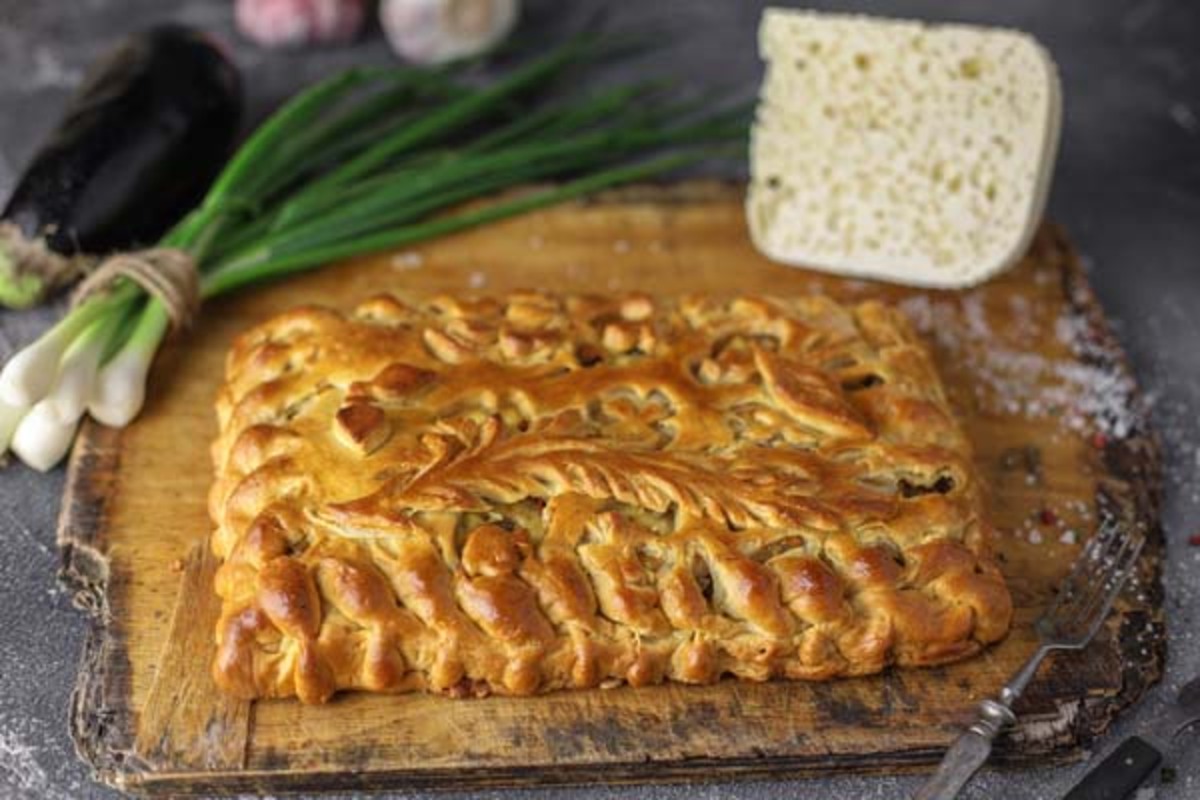 Пирог с картофелем и сыром