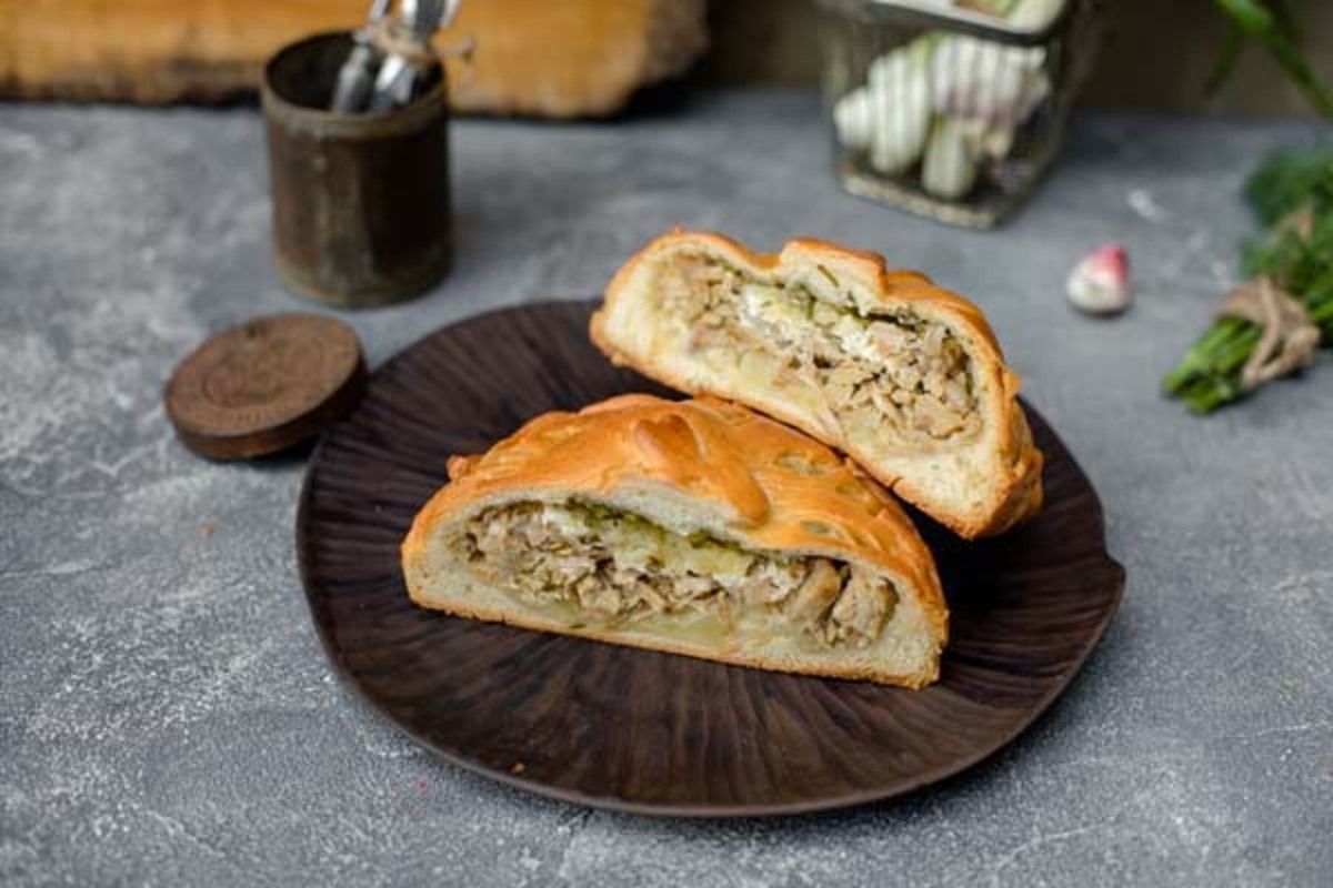 Пирог с мясом и грибами — изображение 2